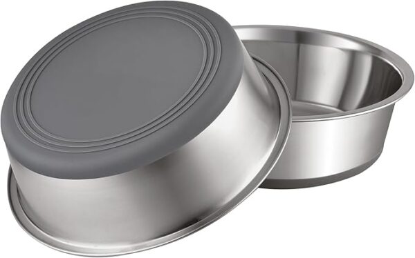PEGYY11 Non-Slip Stainless Steel Pet Bowls – 2 Cup